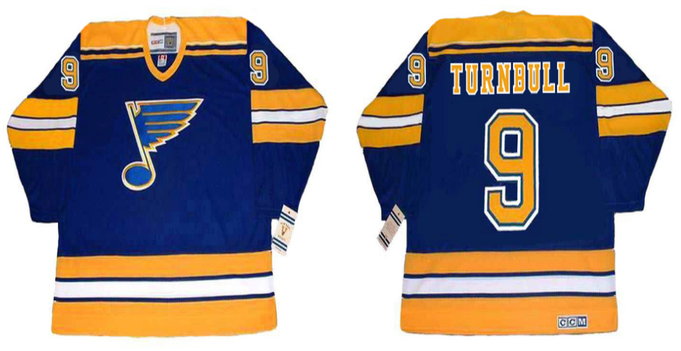 2019 Men St.Louis Blues #9 Turnbull blue CCM NHL jerseys->st.louis blues->NHL Jersey